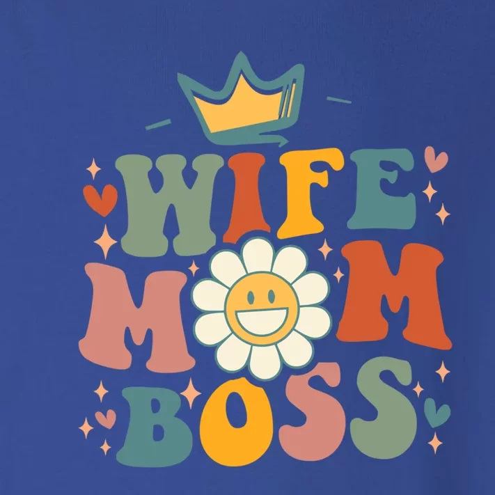 Groovy Wife Mom Boss Mothers Day Gift For Mom Wife Gift Toddler Long Sleeve Shirt