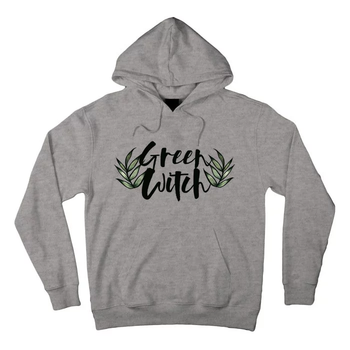 Green Witch Nature Lovers Earth Day Cool Gift Tall Hoodie