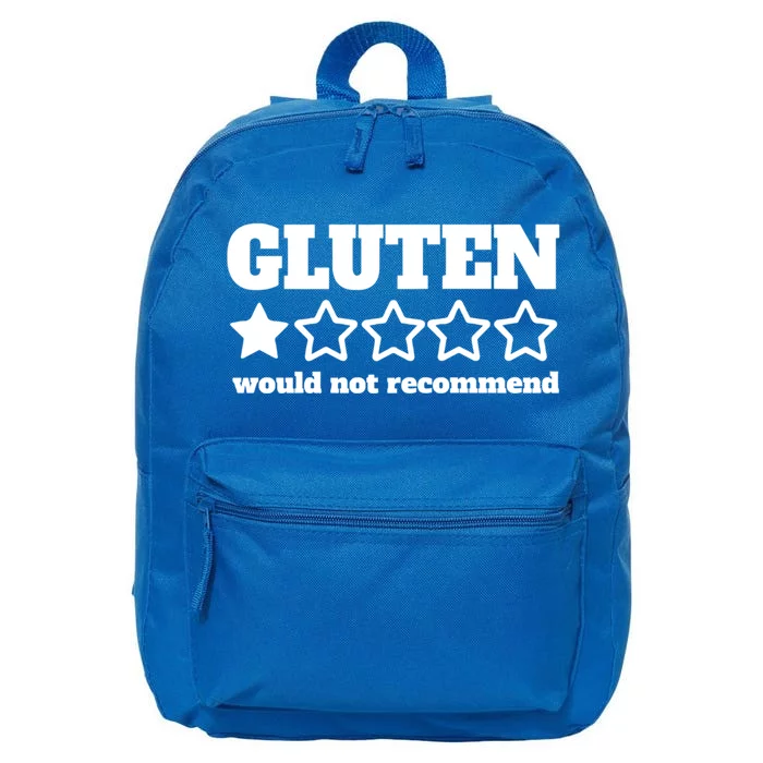 Gluten Would Not Recomd Celiac Disease Awareness Gluten Gift 16 in Basic Backpack