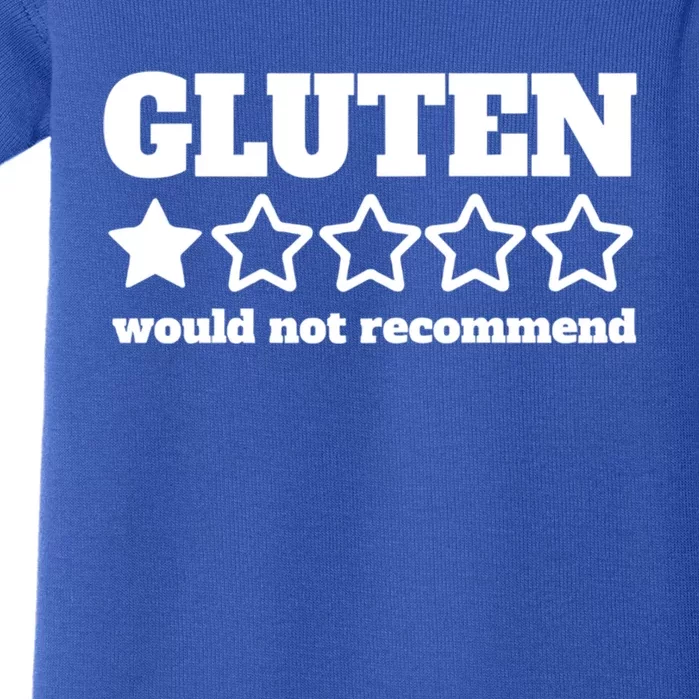 Gluten Would Not Recomd Celiac Disease Awareness Gluten Gift Baby Bodysuit