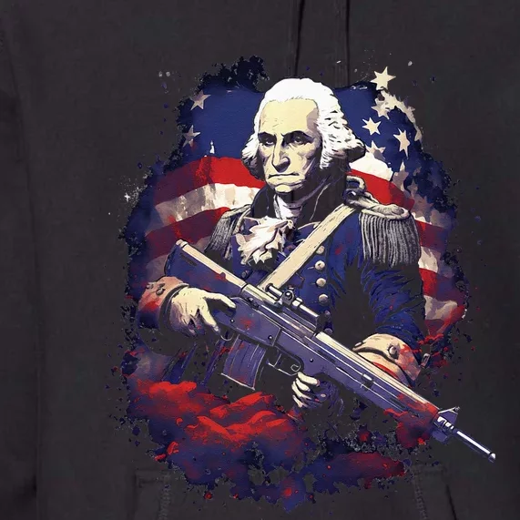 George Washington On The 4th Of July Independence Day Premium Hoodie