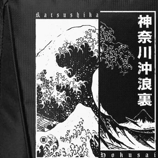 Great Wave Off Kanagawa Japanese Aesthetic Hokusai City Backpack