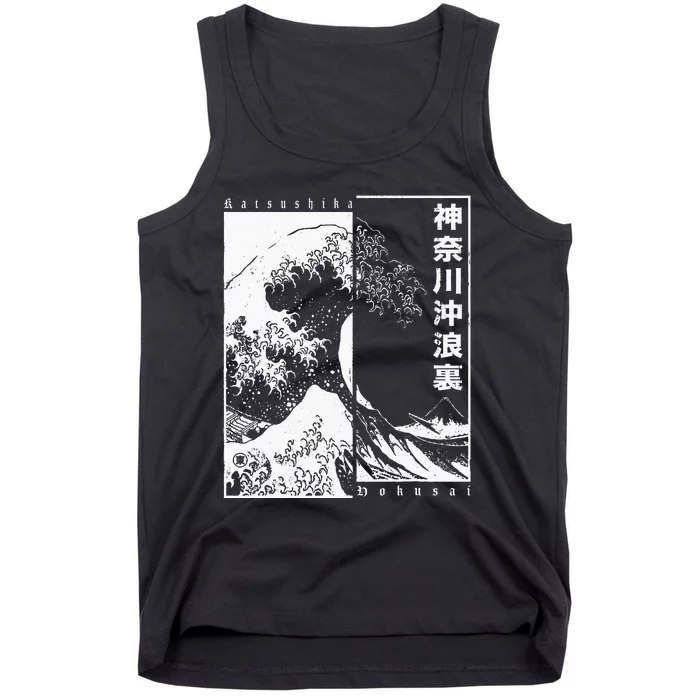 Great Wave Off Kanagawa Japanese Aesthetic Hokusai Tank Top