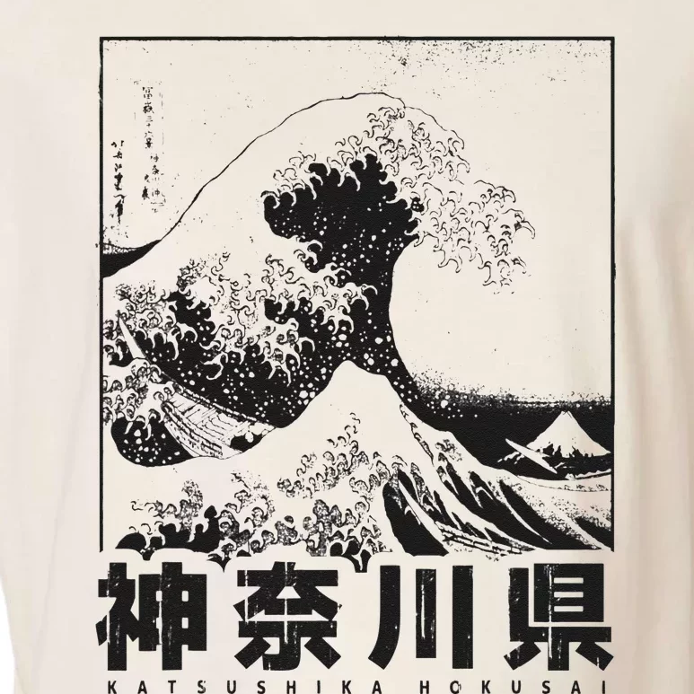 Great Wave Off Kanagawa Japan Aesthetic Japanese Art Garment-Dyed Women's Muscle Tee