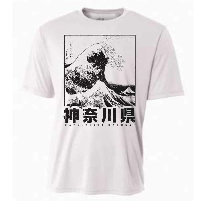 Great Wave Off Kanagawa Japan Aesthetic Japanese Art Cooling Performance Crew T-Shirt