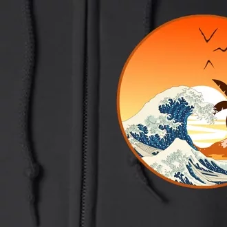 Great Wave Off Kanagawa Full Zip Hoodie