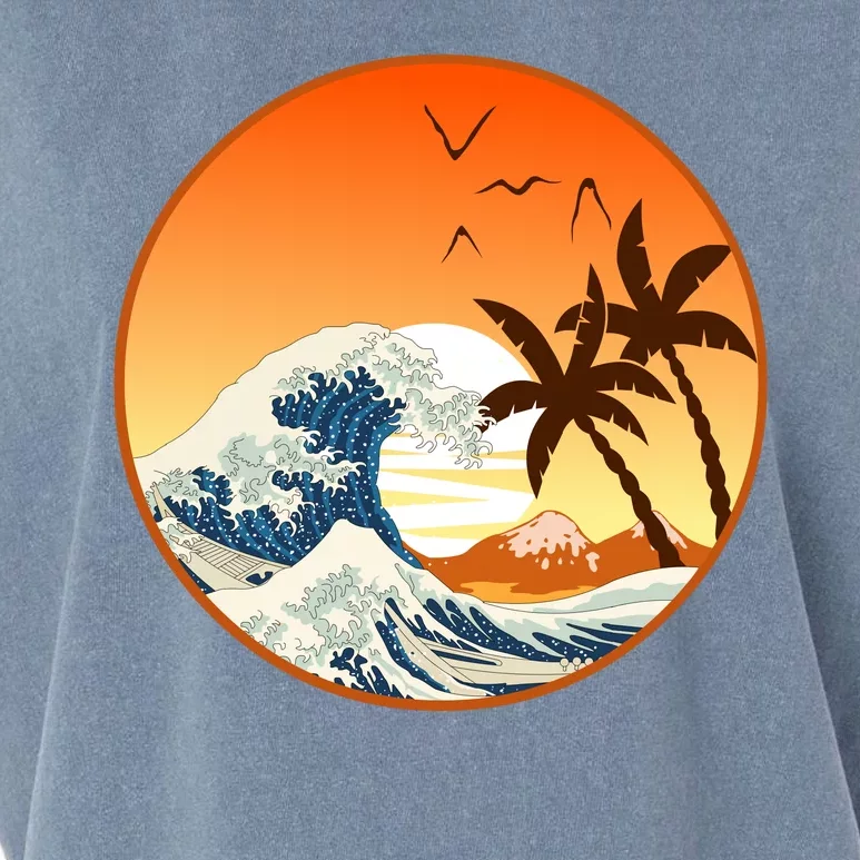 Great Wave Off Kanagawa Garment-Dyed Women's Muscle Tee