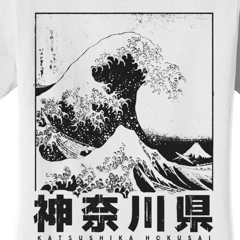 Great Wave Off Kanagawa Japan Aesthetic Japanese Art Women's T-Shirt