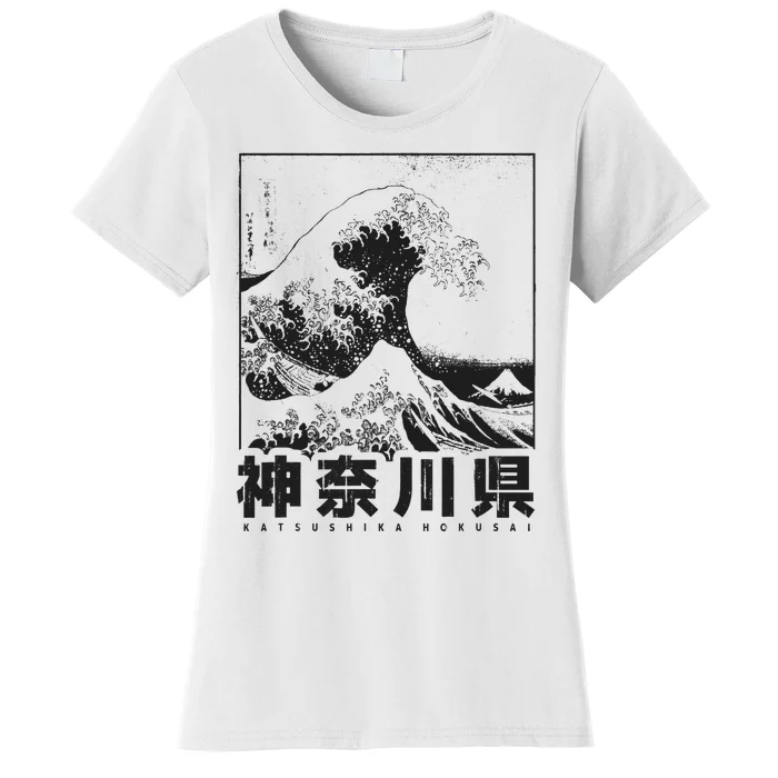 Great Wave Off Kanagawa Japan Aesthetic Japanese Art Women's T-Shirt