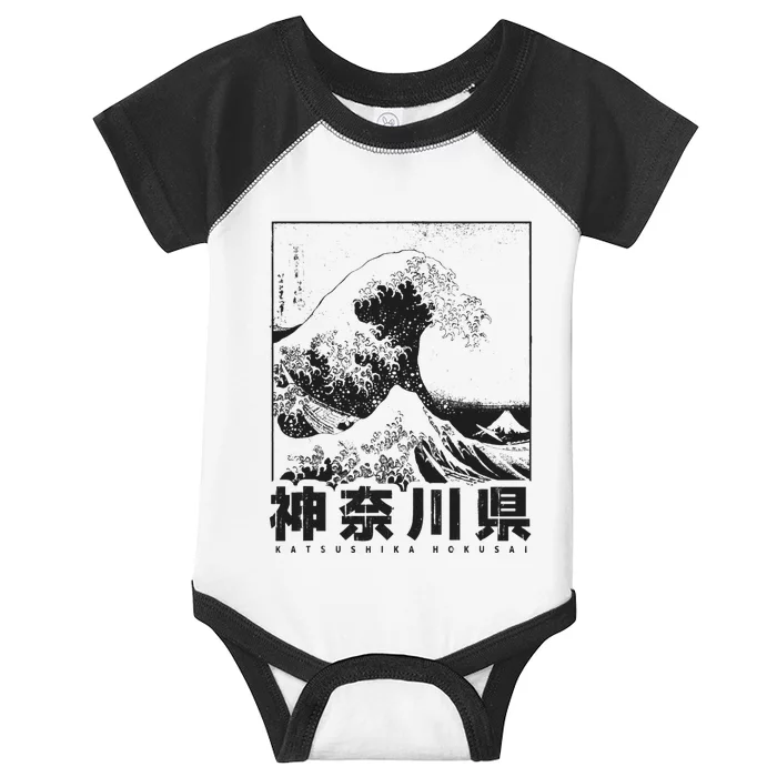 Great Wave Off Kanagawa Japan Aesthetic Japanese Art Infant Baby Jersey Bodysuit