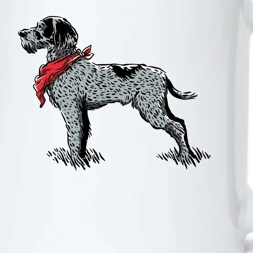 German Wirehaired Pointer Black Color Changing Mug