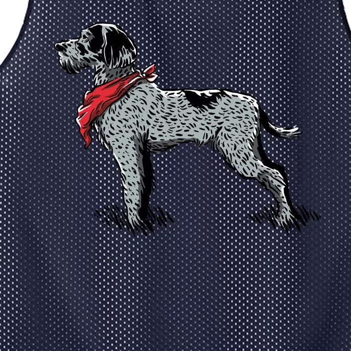 German Wirehaired Pointer Mesh Reversible Basketball Jersey Tank