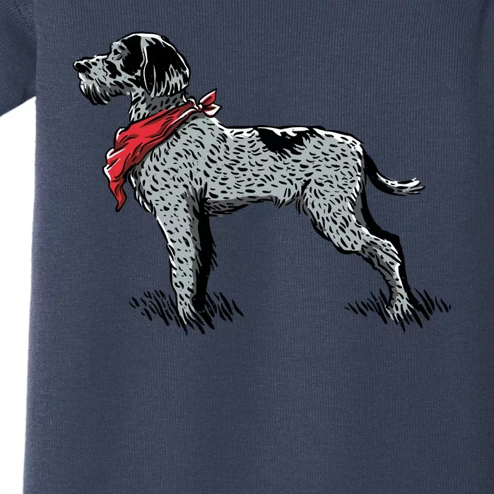 German Wirehaired Pointer Baby Bodysuit