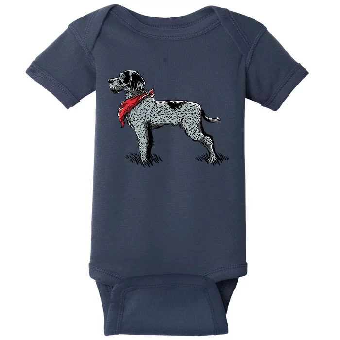 German Wirehaired Pointer Baby Bodysuit