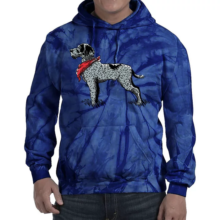 German Wirehaired Pointer Tie Dye Hoodie