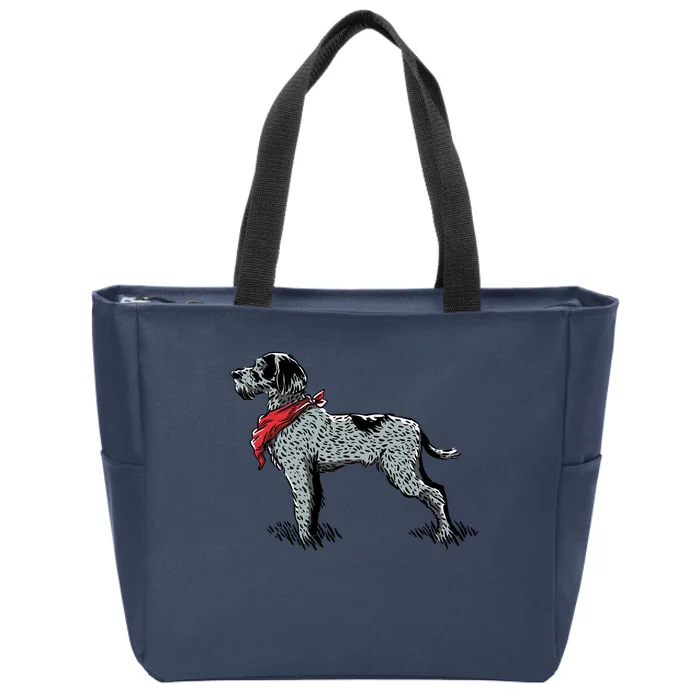 German Wirehaired Pointer Zip Tote Bag