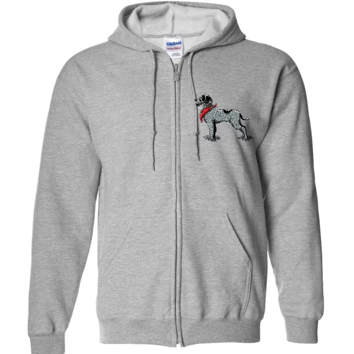 German Wirehaired Pointer Full Zip Hoodie