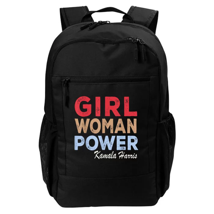 Girl Woman Power Kamala Harris Retro Vintage Daily Commute Backpack