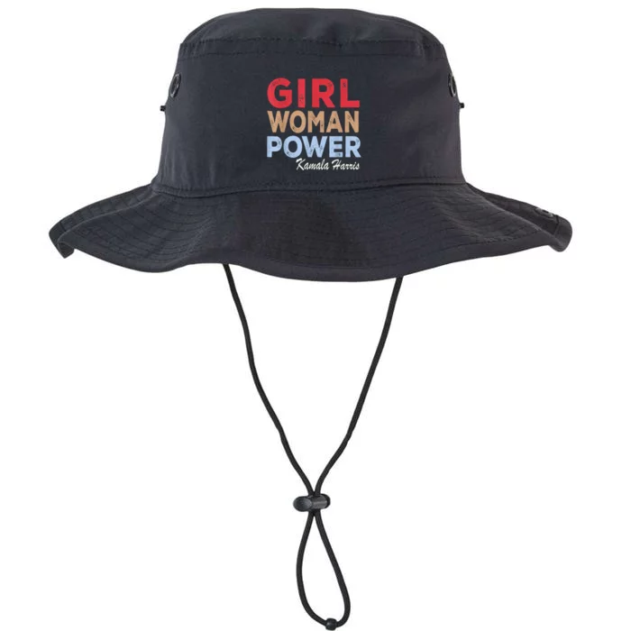 Girl Woman Power Kamala Harris Retro Vintage Legacy Cool Fit Booney Bucket Hat