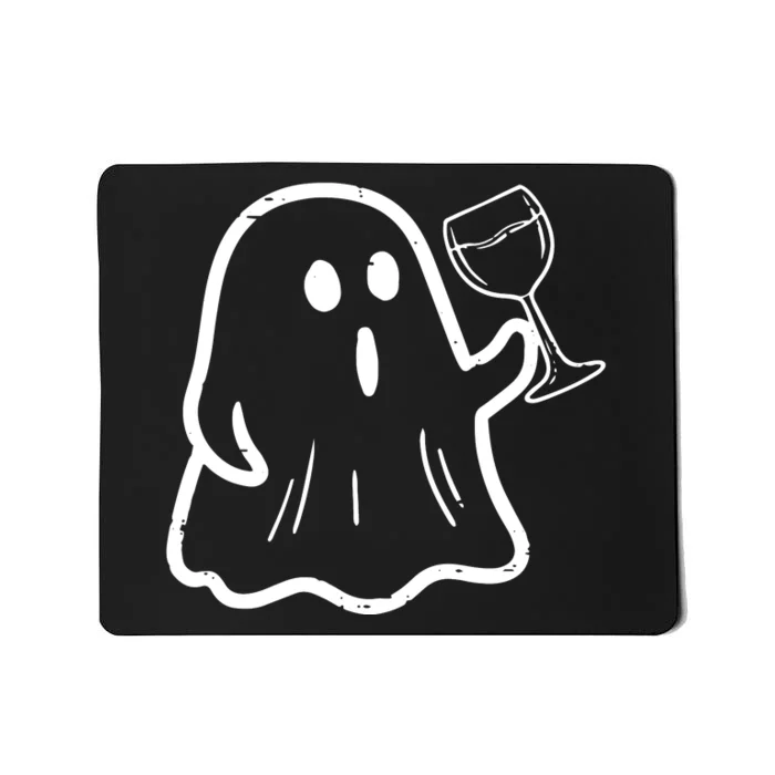 Ghost Wine Pocket Cute Hallowine Halloween Costume Women Mousepad