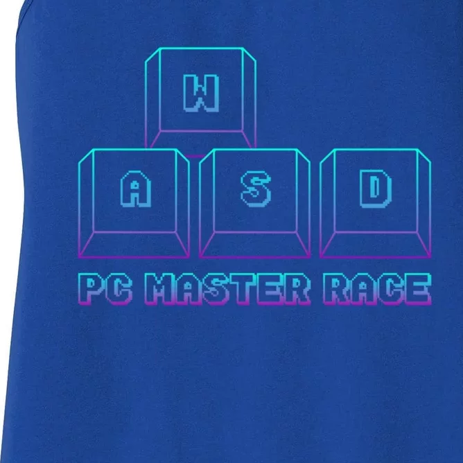 Gamer Wasd Pc Master Race Gaming Console Gaming Video Game Great Gift Women's Racerback Tank