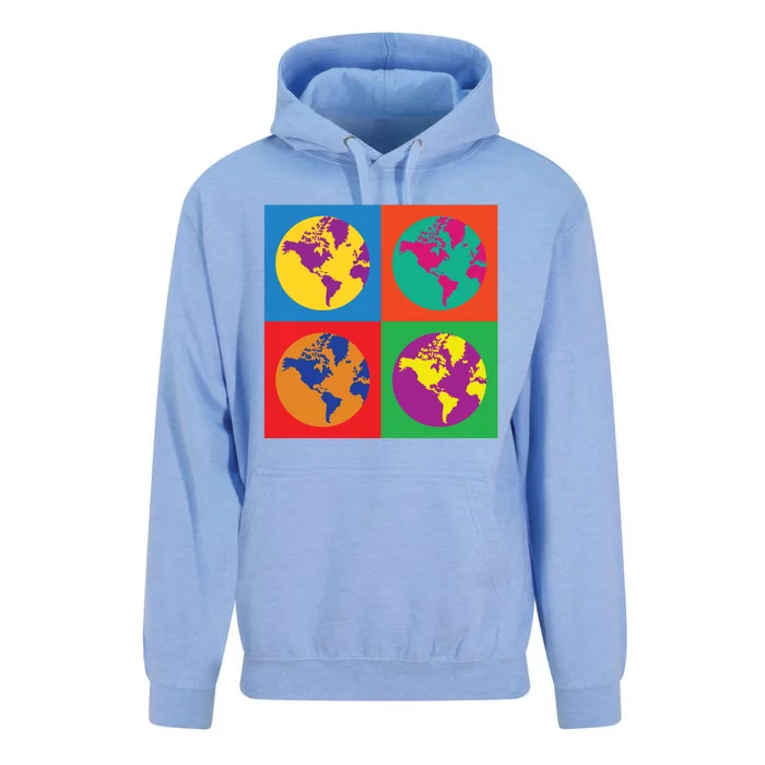 Global Warming Planet Earth Day Green Energy Pop Art Gift Unisex Surf Hoodie