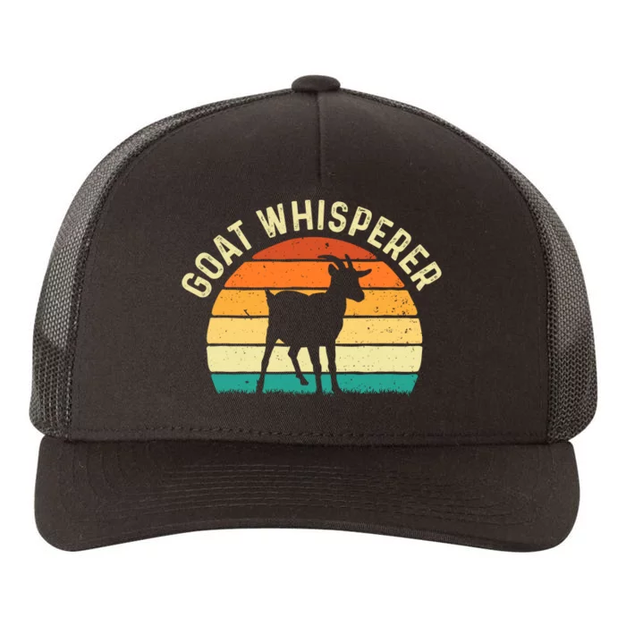 Goat Whisperer Retro Vintage Animal Lover Farmer Rancher Yupoong Adult 5-Panel Trucker Hat