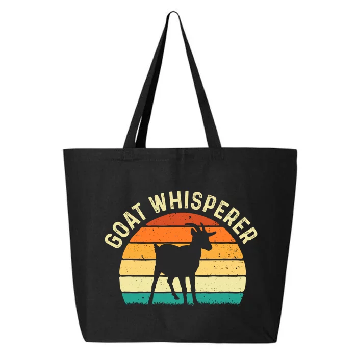 Goat Whisperer Retro Vintage Animal Lover Farmer Rancher 25L Jumbo Tote