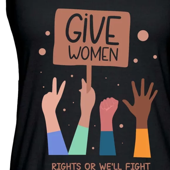 Give Women Rights Ladies Essential Flowy Tank