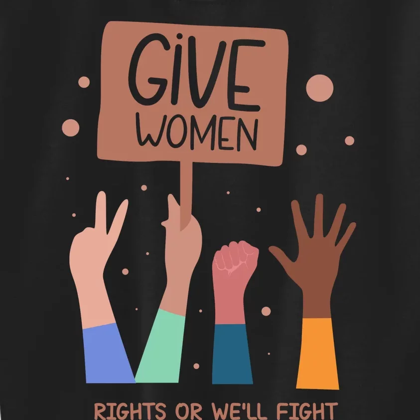 Give Women Rights Kids Sweatshirt