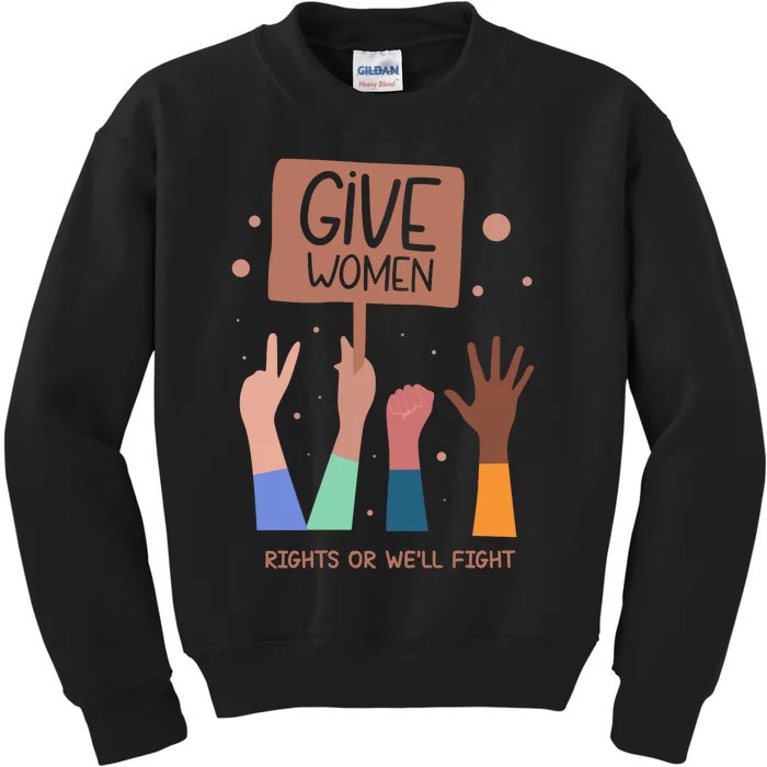 Give Women Rights Kids Sweatshirt