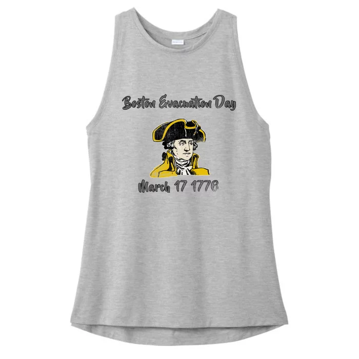 George Washington Revolutionary War Boston Evacauation Day Gift Ladies Tri-Blend Wicking Tank