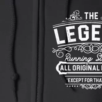 Get Well Soon Design Knee Replacement Saying Graphic Full Zip Hoodie