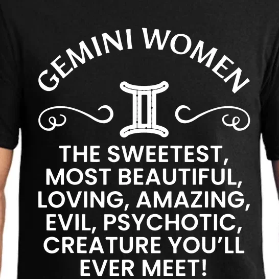 Gemini Women Sweetest Beautiful Funny Gemini Zodiac Signs Pajama Set