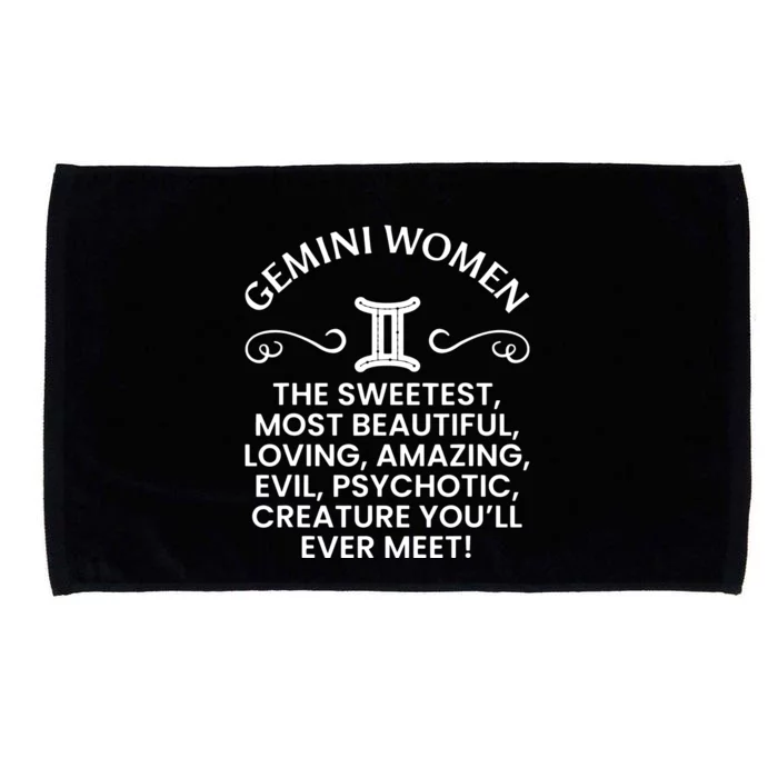 Gemini Women Sweetest Beautiful Funny Gemini Zodiac Signs Microfiber Hand Towel