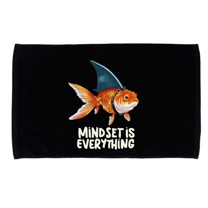 Goldfish With Shark Fin Costume Illustration Microfiber Hand Towel