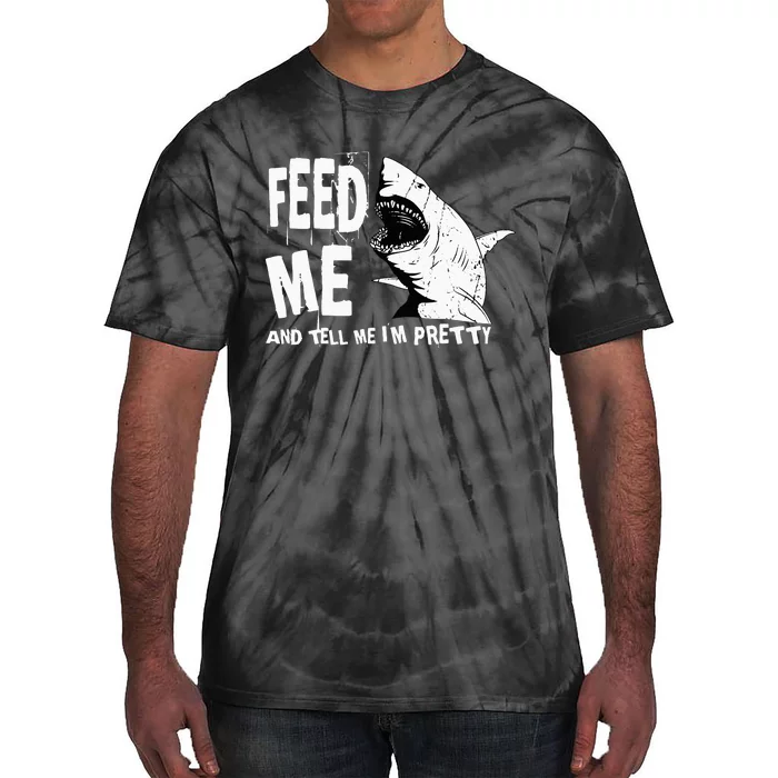 Great White Shark Feed Me Largest Predator Ocean Biologists Tie-Dye T-Shirt