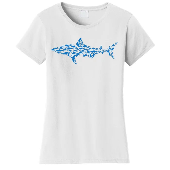 Great White Shark Sharks Silhouette Shark Fish White Shark Women's T-Shirt