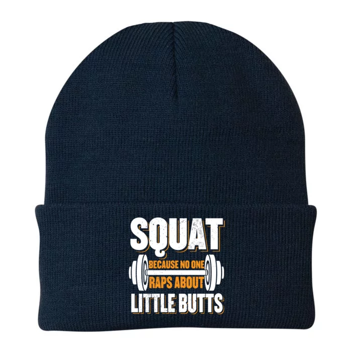 Gym Workout Squat Because No One Raps About Little Butts Gift Knit Cap Winter Beanie