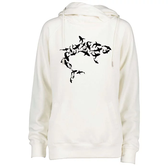 Great White Shark Lover Marine Biology Animal Science Womens Funnel Neck Pullover Hood