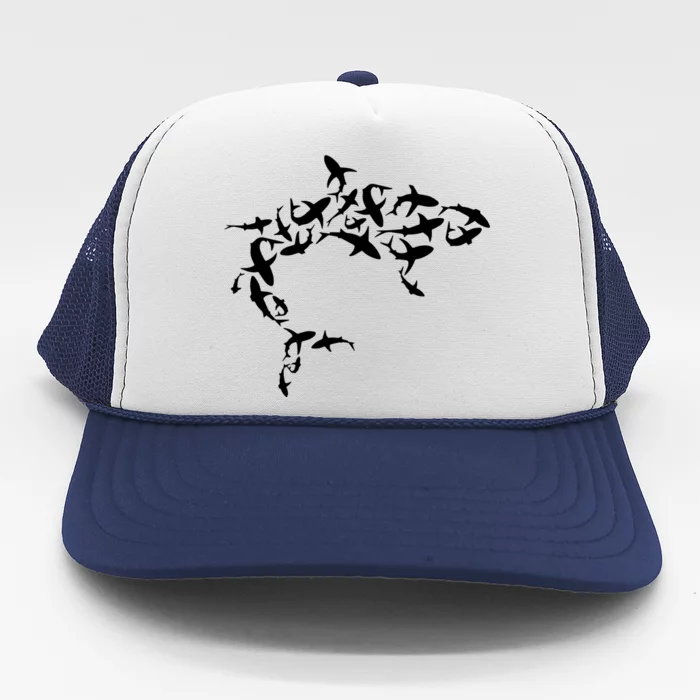 Great White Shark Lover Marine Biology Animal Science Trucker Hat