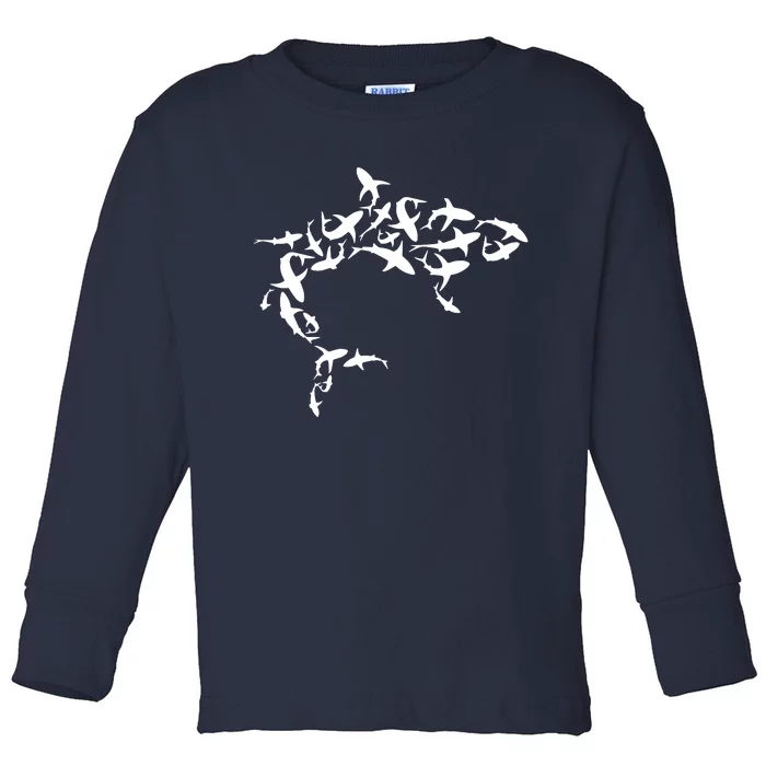 Great White Shark Lover Marine Biology Animal Science Toddler Long Sleeve Shirt