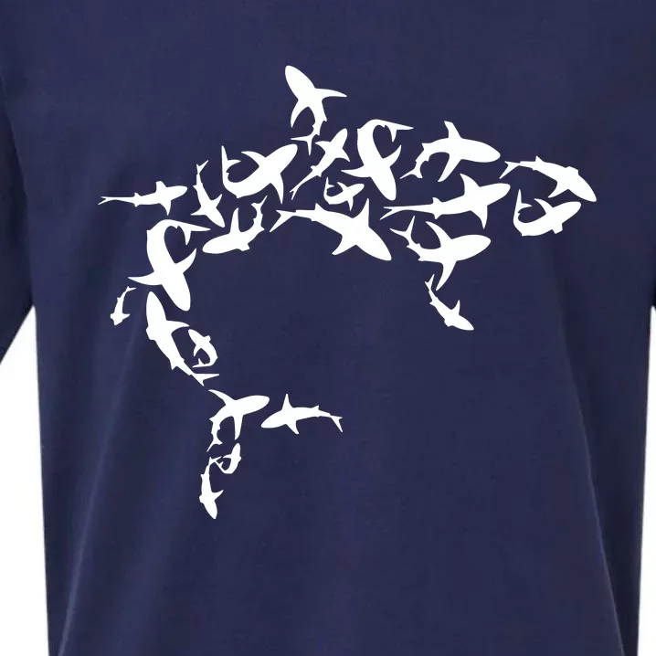 Great White Shark Lover Marine Biology Animal Science Sueded Cloud Jersey T-Shirt