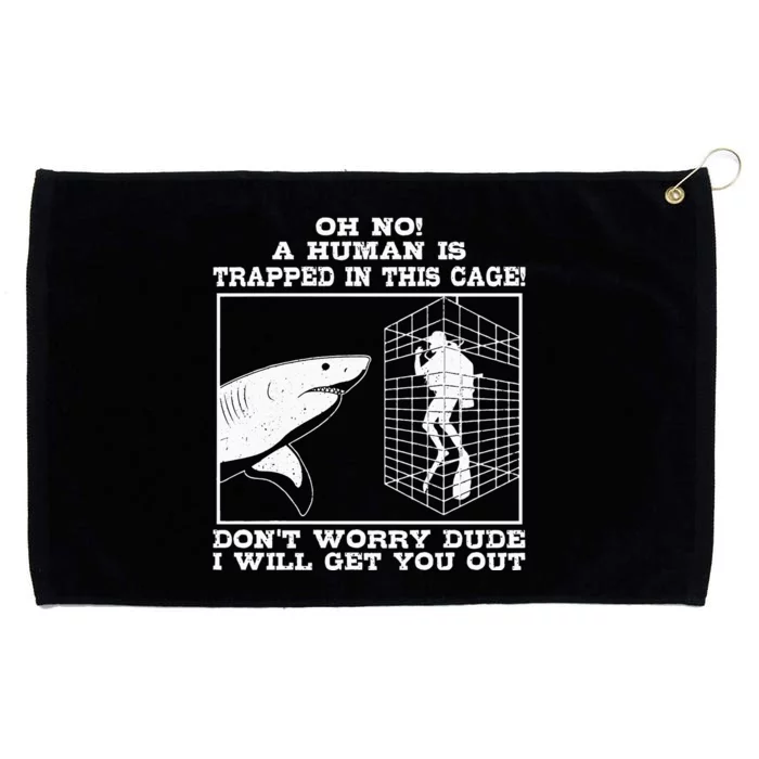 Great White Shark Ocean Biologists Largest Predator Fish Grommeted Golf Towel