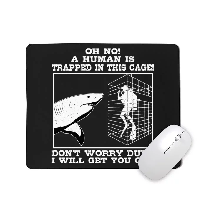 Great White Shark Ocean Biologists Largest Predator Fish Mousepad