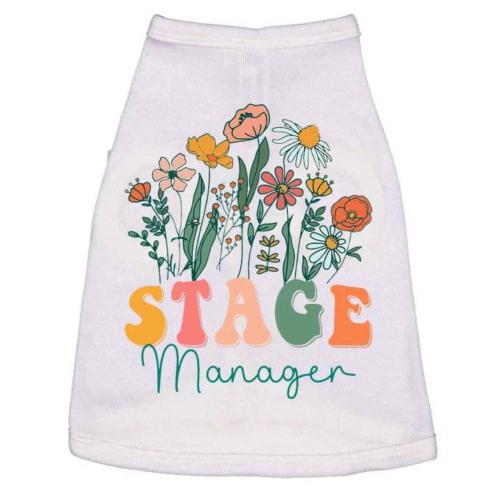 Groovy Wildflower Stage Manager Tees Doggie Tank