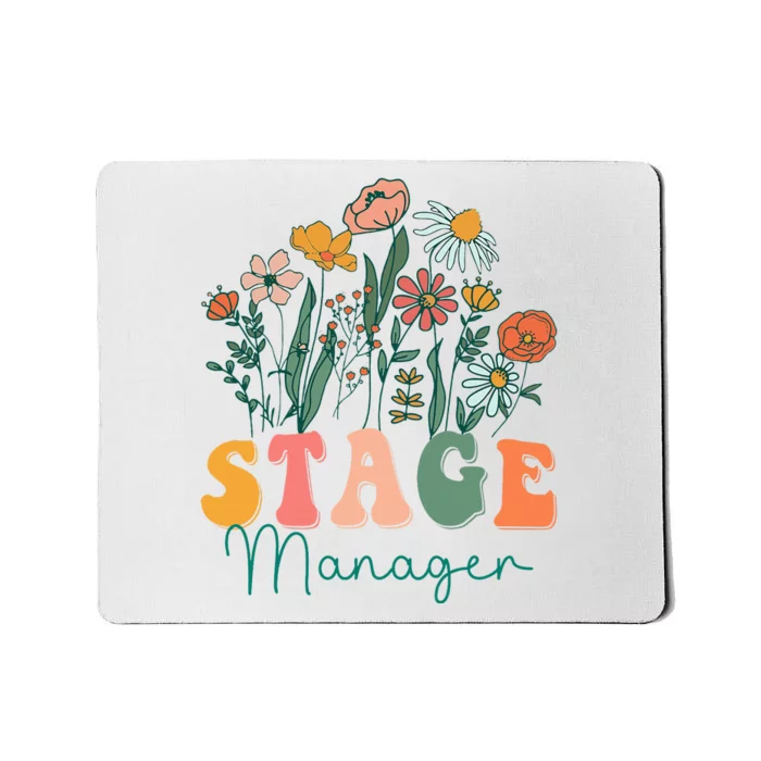 Groovy Wildflower Stage Manager Tees Mousepad