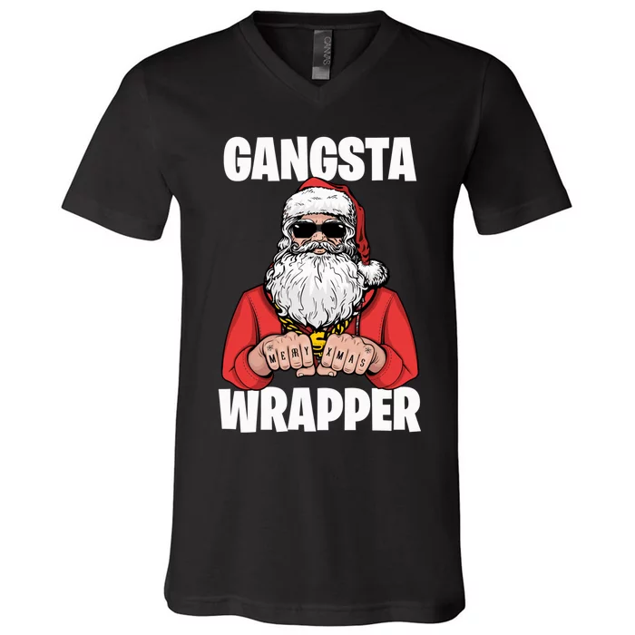 Gangsta Wrapper Sweatshirt V-Neck T-Shirt