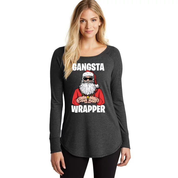 Gangsta Wrapper Sweatshirt Women's Perfect Tri Tunic Long Sleeve Shirt