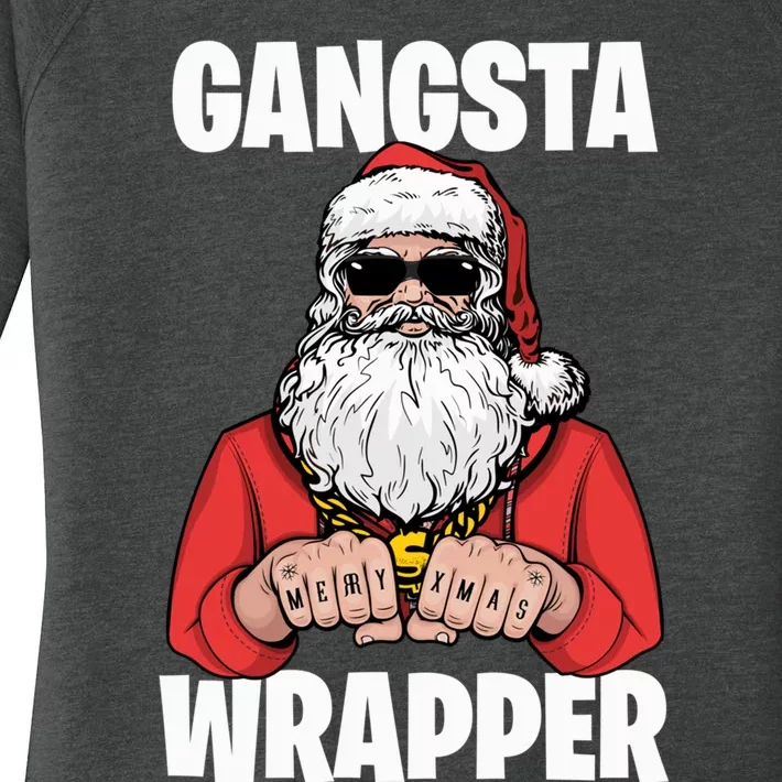 Gangsta Wrapper Sweatshirt Women's Perfect Tri Tunic Long Sleeve Shirt